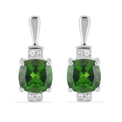 BUY STERLING SILVER NATURAL LEMON TOPAZ GEMSTONE CLASSIC EARRINGS